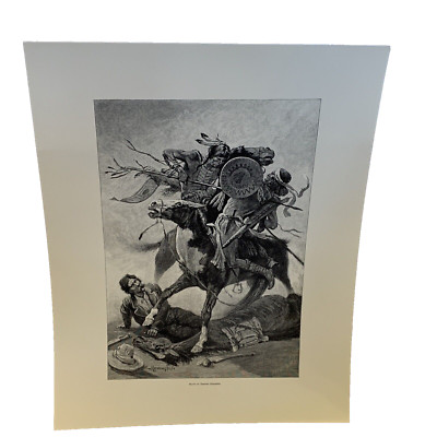 Frederic Remington ''Thrust His Lance Through His Body and Rode Him Down'' Print