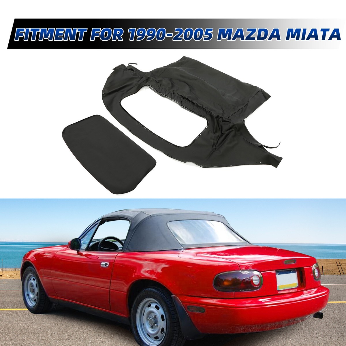 Convertible Top For Mazda Miata 1990-2005 Factory Style Non Zip Heated - Foto 8