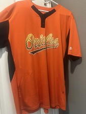 Orioles Majestic Two-Button Cool Base Jersey (XL)