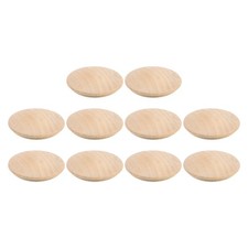 Wood Hole Plugs, 10 Pcs 40x35mm Wood Button Top Plugs Screw Hole Plugs