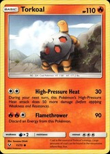 Torkoal Common Shining Legends 11/73 Fire Pokemon Card