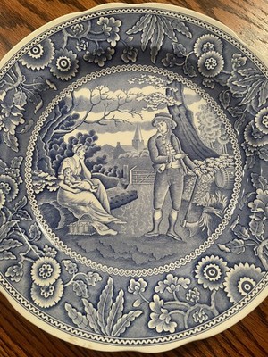 SPODE Blue Room Collection 'Woodman' 10.5 Inch Collector Plate England