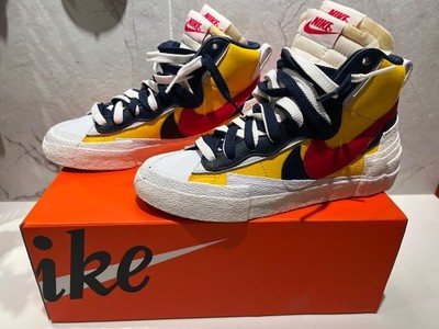 Size M 5/W 6.5 - sacai x Nike Blazer Mid Maize Navy