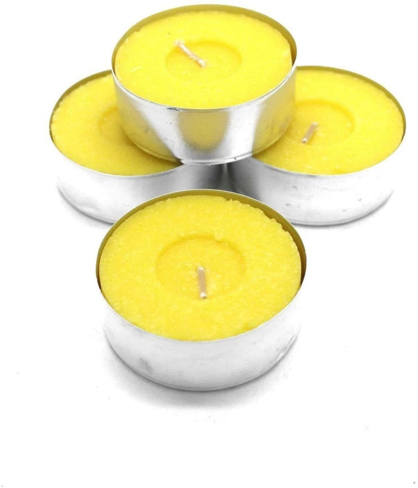Price's Candles Citronella Maxi Tealights 4 Pack 10 Hour Burn Time Outdoor - Image 2 of 3