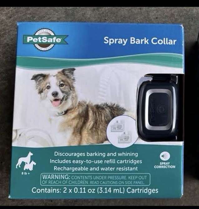 PetSafe Spray Bark Collar Rechargeable Water Resistant for Medium Large Dogs