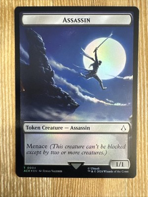 1x Assassin (4) // Phobos (5) Token - Foil MTG Assassin's Creed NM Magic Foil