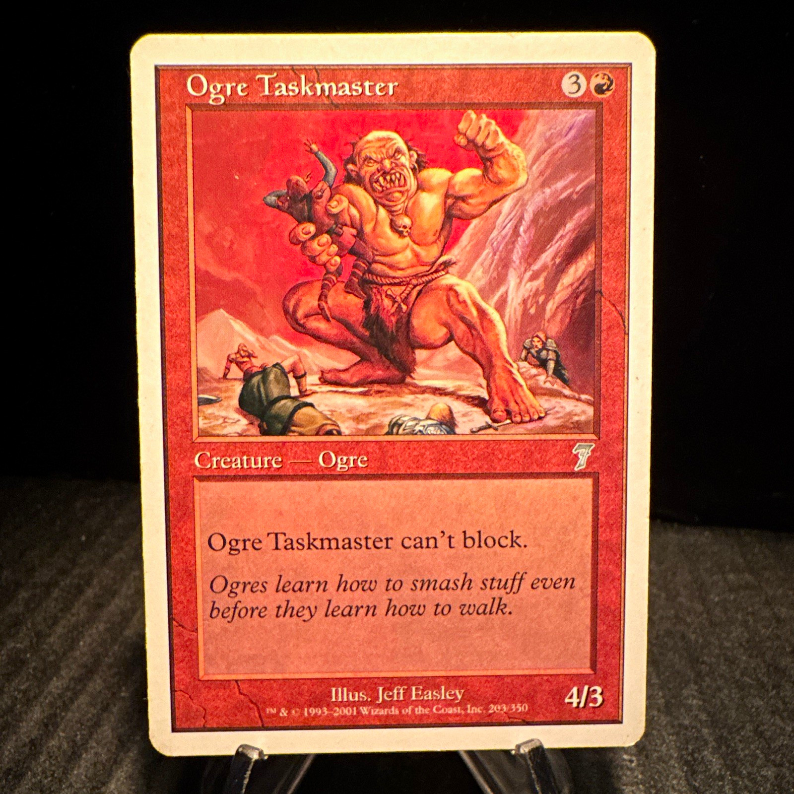 Wizards of the Coast MTG Ogre Taskmaster 7th 2001 Uncommon Reg EN #203