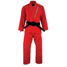 Agile Dragon BJJ Red Gi Brazilian Jiu-Jitsu Kimono MMA Grappling Uniform Suit