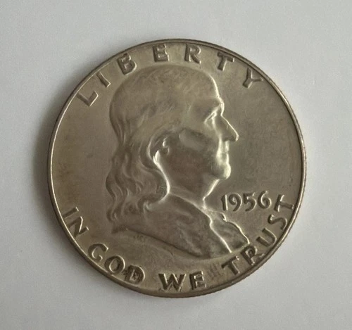 1956 Franklin Half Dollar MS U.S. coin 50c Ben