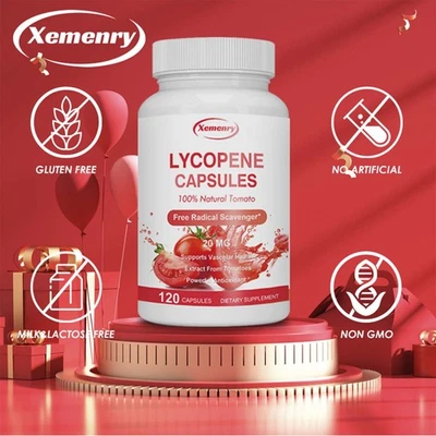 Lycopin-Kapseln 20mg – Prostata, Augen, Haut, Herz, Antioxidationsunterstützung - Bild 1 von 4