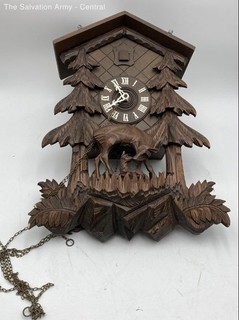 Brown Wooden Home Decorative Collectible Wall Hanging Cuckoo Clock