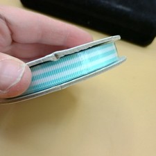 Stampin' Up Pool Party 3/8" Striped Grosgrain Ribbon 10 Yards Retired New