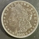 1921 $1 Morgan Silver Dollar. 90% Silver. #1987￼