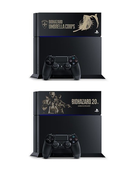 RESIDENT EVIL PS4 Console 20th Anniversary Engraved Model Limited