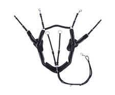 QHP Sedna 5 point eventing breastplate - black full size QHP