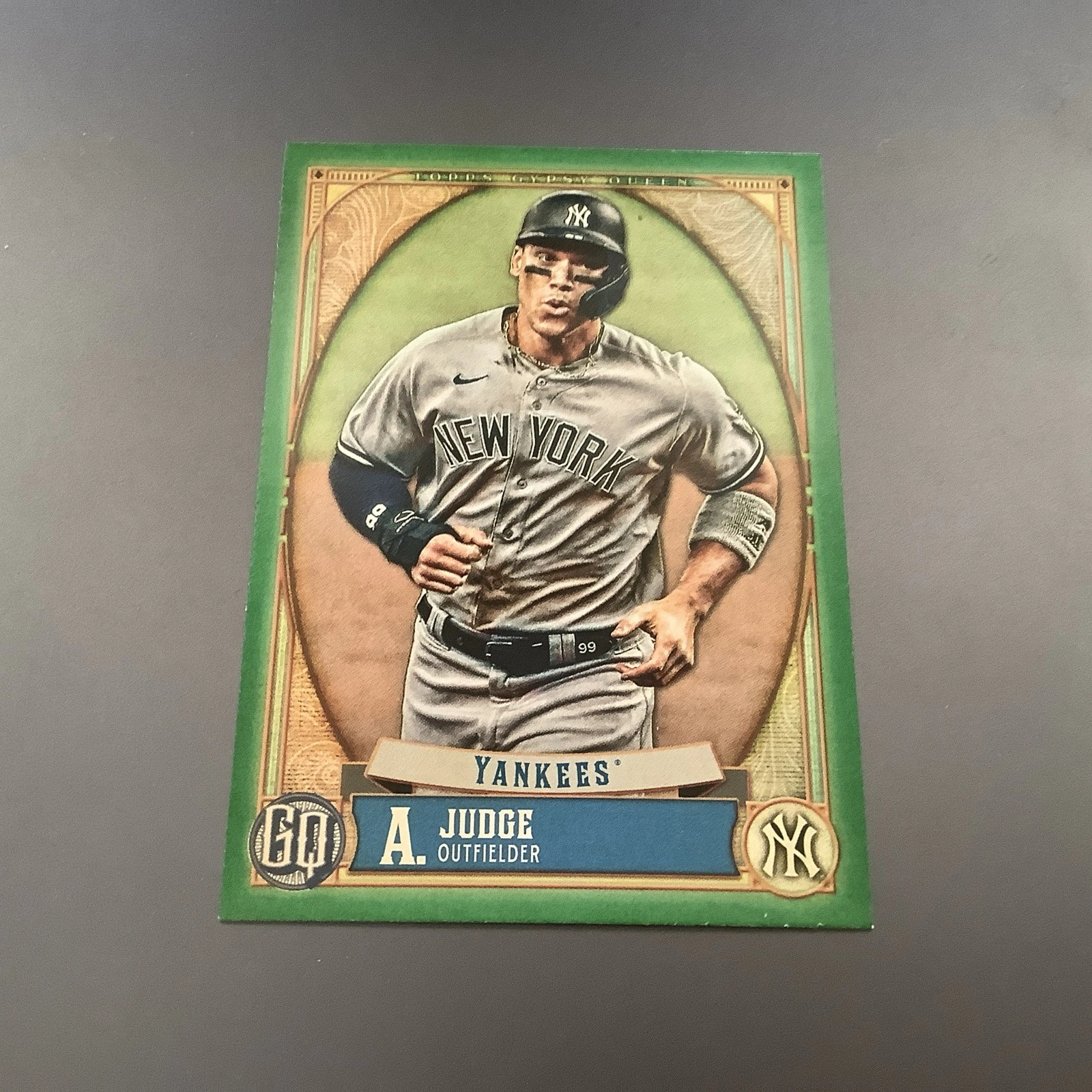 2021 Topps Gypsy Queen Aaron Judge Green Yankees NM