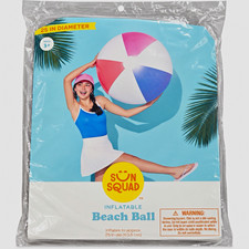 Sun Squad Inflatable Beach Ball 25 in Diameter, Ages 3 to 17 Years  Up 2025 