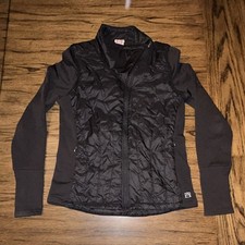 Avalanche Women's Black Athletic Jacket M Thumbholes Zipped Pockets Full Zip
