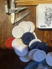 Vintage Junk Drawer Poker Chess Knives Rare Milk Caps Advertising Lot — photo 9