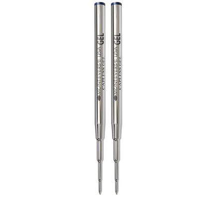 Monteverde Soft Roll Blue Black Ink Cartridge Refill For Montblanc Pens