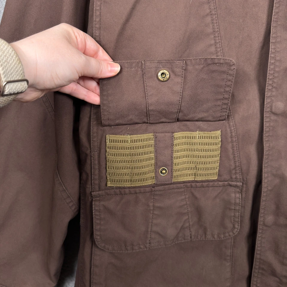 Orvis Coat Mens XXL Brown Pheasant Hunting Chore Barn Game Pouch Hunting Wool - Image 4 of 4