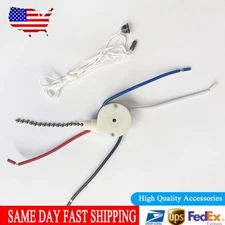 1x Zing Ear ZE-208S 3 Speed 4Wire Ceiling Fan Pull Chain Switch 6A 125VAC-Bronze