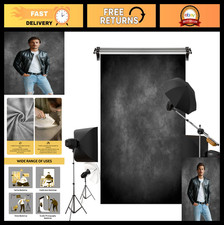 6.5x10ft Black Dark Gray Abstract Texture Photography Backdrop Studio Prop