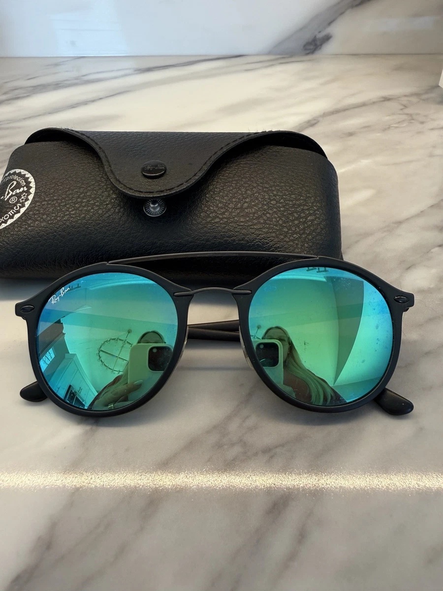 Ray-Ban Green Round Mirrored Sunglasses for Men for sale | eBay display picture 2