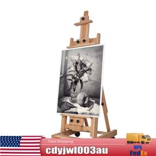 56 to 91" Adjustable Large Movable Artist Studio Easel Wooden Art Stand H-Frame