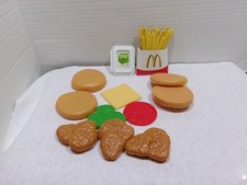 Vintage McDonalds Play Food Nuggets/Fries/Buns/Dipping Sauce 