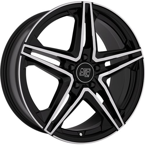 "Felge Legierung FüR BMW IX2 8,5J19 \" 5X112 43 73 MSW 31 Gloss Black Full Pole"-image