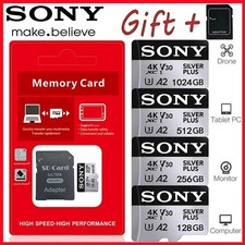 SONY 1TB 512GB 256GB 128GB Micro TF SD Card High Speed Class Flash Memory