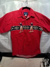 Wrangler Bull Rider Snap Front Western Shirt Boys XL 14-16
