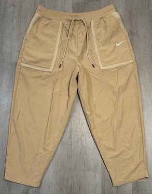 Nike Essential Woven Curve Jogger Women Size XL High Waisted Hemp Sand Drift
