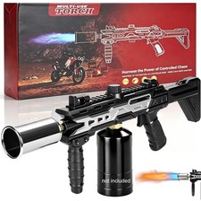 Powerful Propane Torch Gun, Adjustable Flame Thrower Gun, Kitchen Torch with ...