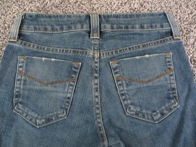 Gap Curvy Flare Jeans Womens 2 Blue Med Wash Mid Rise Stretch Ankle 27x30