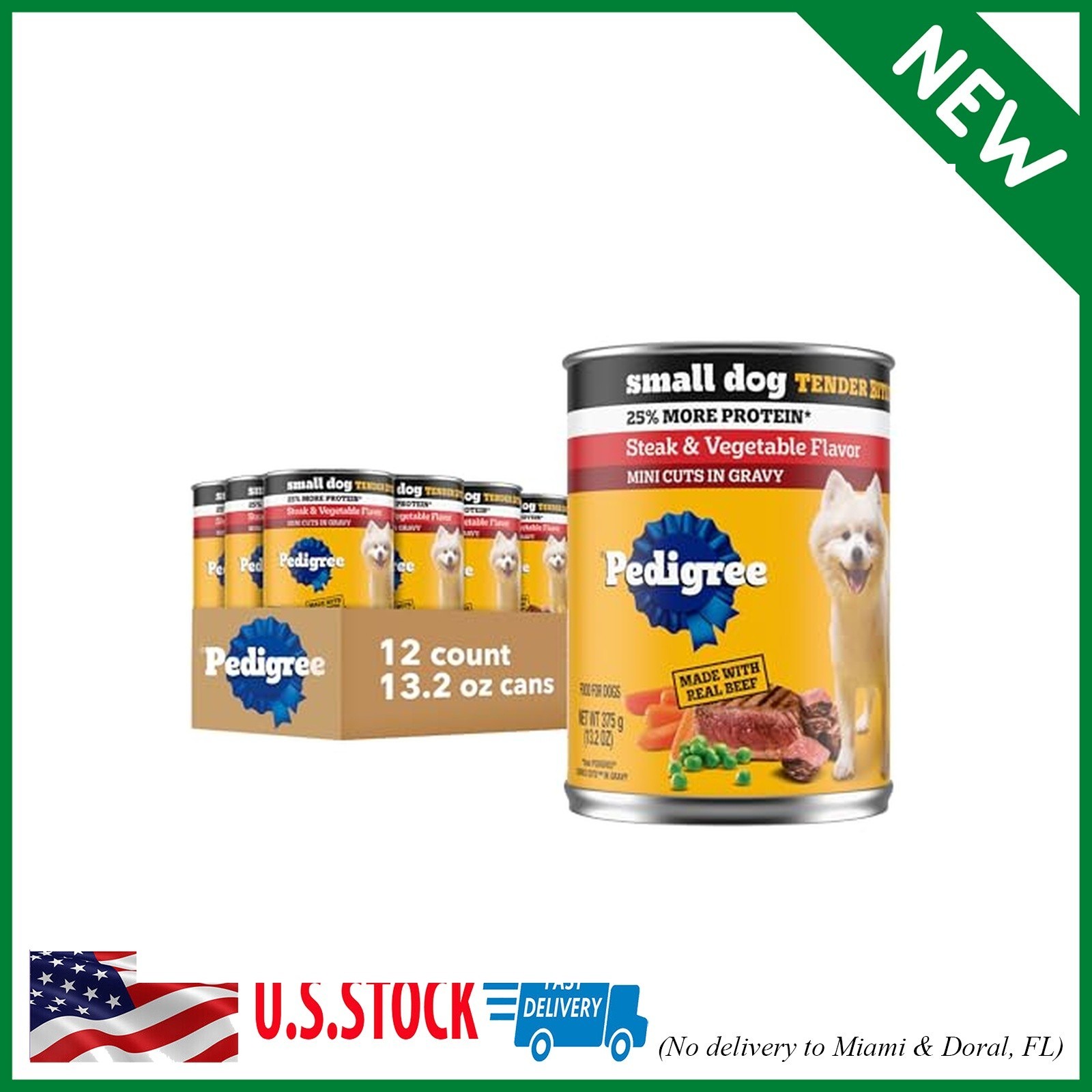 12 Count Pedigree Small Dog Tender Bites in Gravy Wet Dog Fo