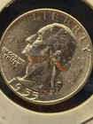 1955 D BU WASHINGTON SILVER QUARTER .25 COIN STARTING LESS THAN MELT 16.08 BU