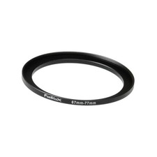67mm to 77mm Metal Step Up Ring Camera Lens Filter Adapter Anodized Black