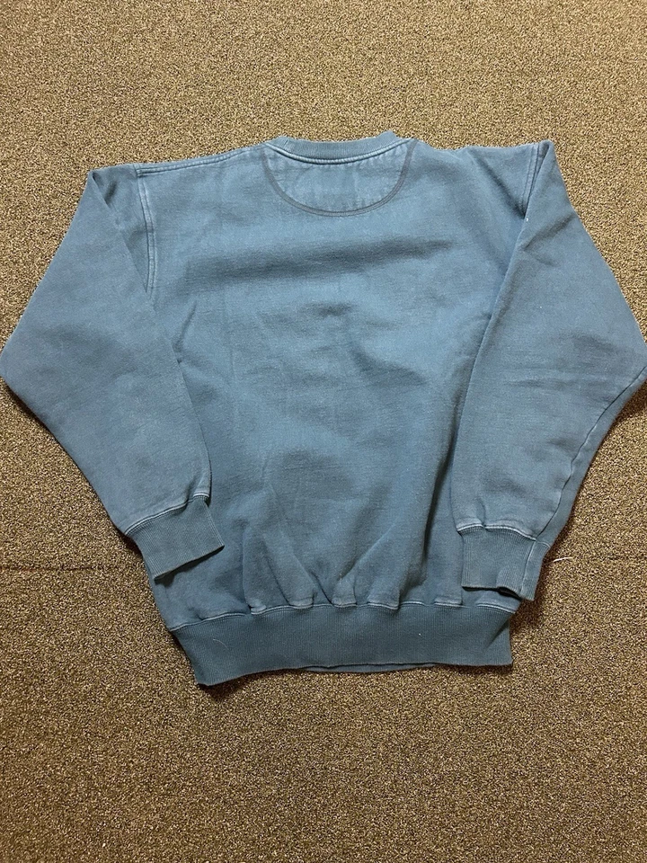 Moletom vintage Nordstrom marca gola redonda verde anos 90 anos 80 retrô tamanho G - Imagem 2 de 2