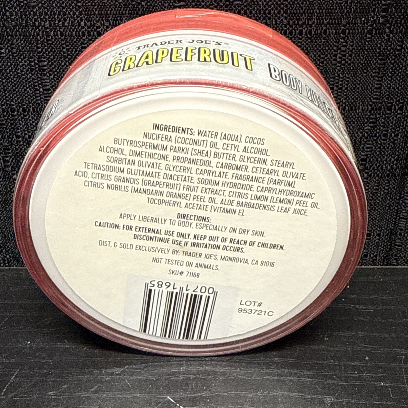 Trader Joes Limited Edition HTF Grapefruit Body Butter 8oz sealed PLZ READ DESCR