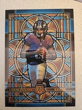 2025 Mosaic Jumbo Stained Glass Lamar Jackson Baltimore Ravens