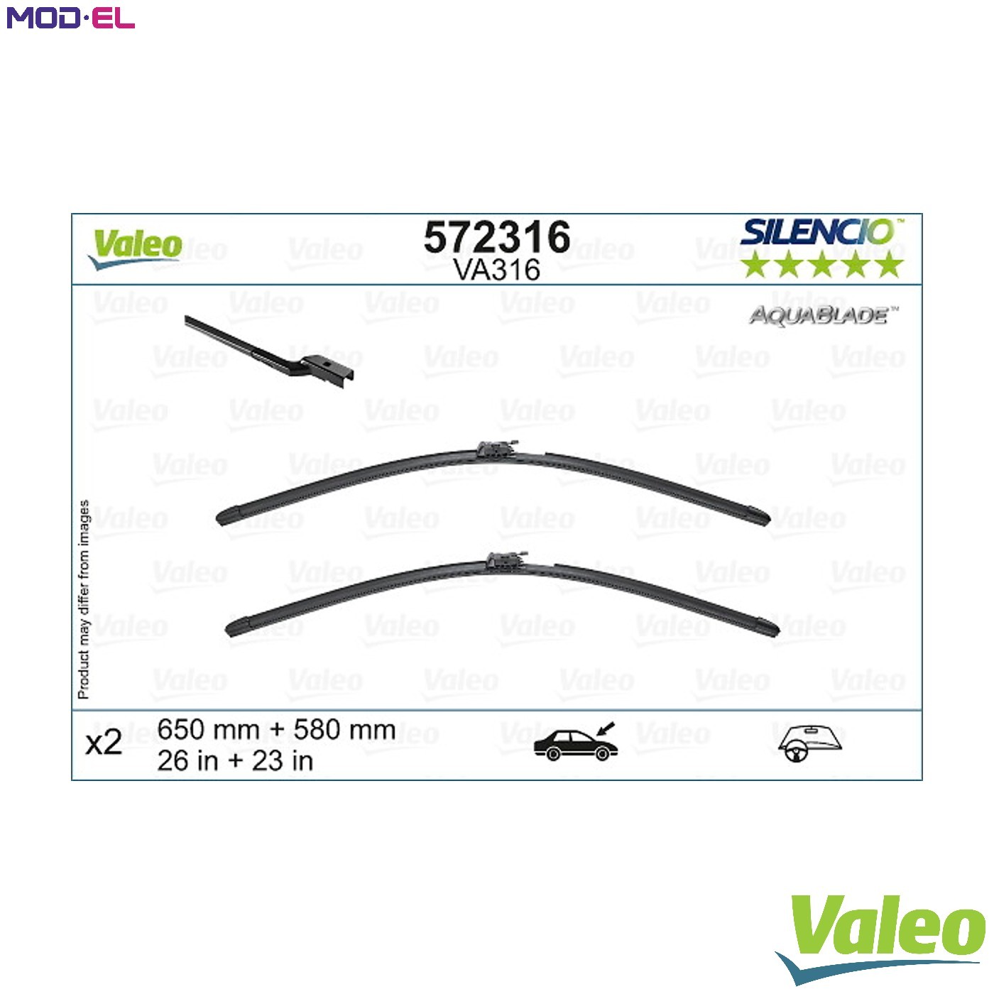 WIPER BLADE 572316 FOR MERCEDES-BENZ M 276.821 3.0L OM 642.826 3.0L 6cyl GLE