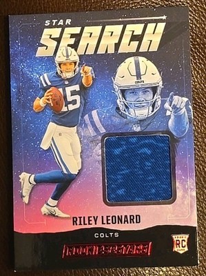 2025 Rookies & Stars Riley Leonard Star Search #SS-RLD Indianapolis Colts 