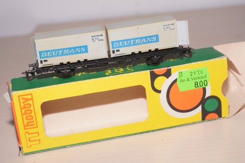 RF40/9/11] BTTB Spur TT 14520 TT DR Containertragwagen"DDR-Cont" OVP | Zustand: Gebraucht