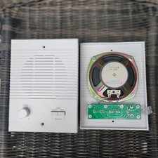 Approximately 4" Intercom Speaker with White 2 Buttons  1 volume knob-Set Of 2
