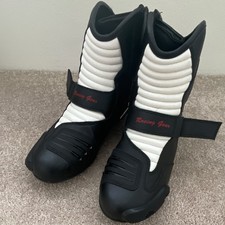 Motorbike Boots Waterproof Motorcycle Boots Men's Leather size 13