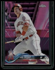 2018 Topps Chrome #100 Mike Trout Pink Refractor
