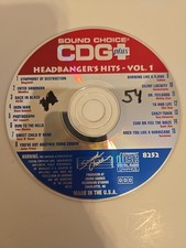 SOUND CHOICE KARAOKE Cdg HEADBANGER's HITS Volume 1 8252