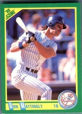 1990 Score Don Mattingly #1 New York Yankees MLB Baseball Card First Base 1B NYY